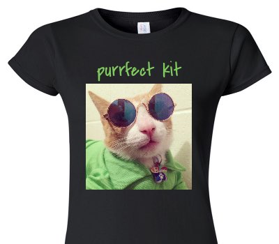 Custom Womens Soft Style 100% Cotton Black T-Shirt