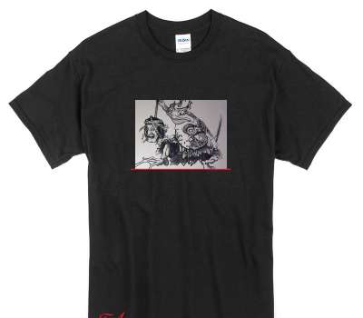 Custom Gildan 100% Cotton Black T-Shirt