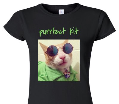 Custom Womens Soft Style 100% Cotton Black T-Shirt