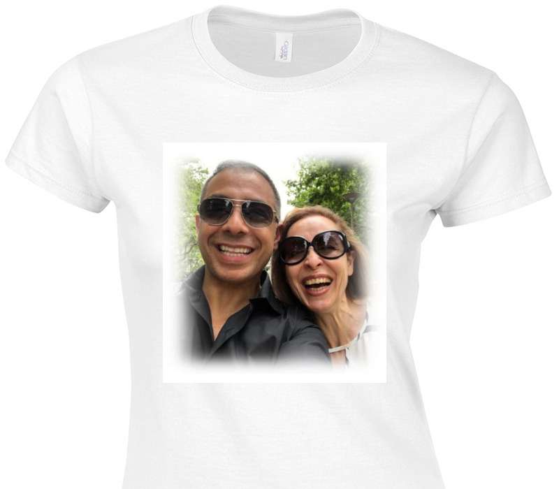 Custom Womens Soft Style 100% Cotton White T-Shirt