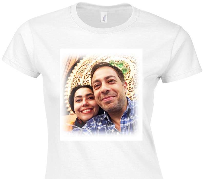 Custom Womens Soft Style 100% Cotton White T-Shirt