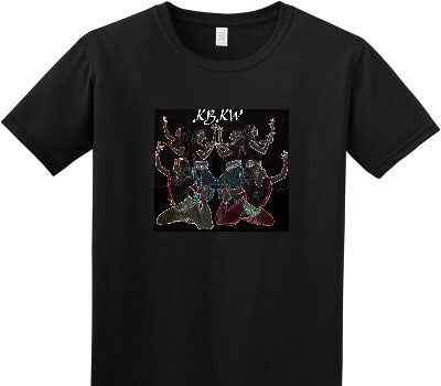 Custom Adult Soft Style 100% Cotton Black T-Shirt