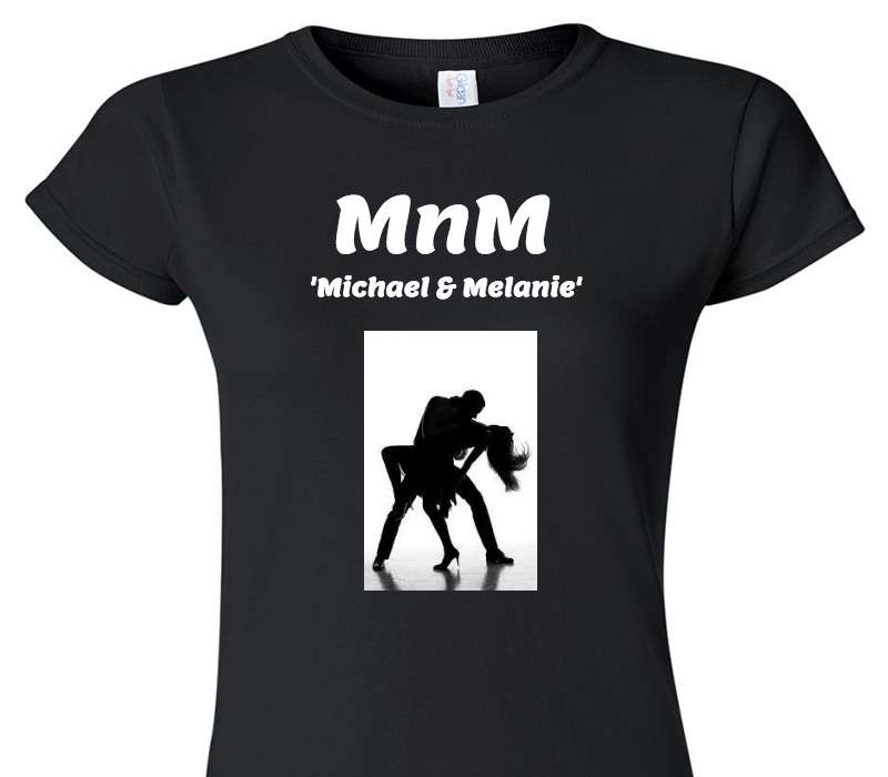 Custom Womens Soft Style 100% Cotton Black T-Shirt