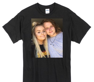 Custom Gildan 100% Cotton Black T-Shirt