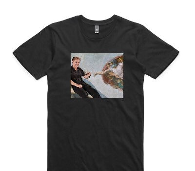 Custom AS Colour 100% Cotton Black T-Shirt