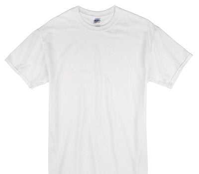 Custom Gildan 100% Cotton White T-Shirt