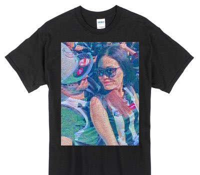Custom Gildan 100% Cotton Black T-Shirt