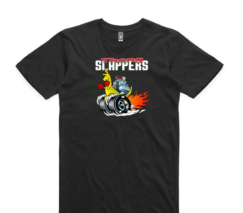 Custom AS Colour 100% Cotton Black T-Shirt