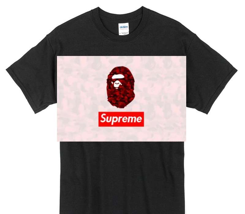 Custom Gildan 100% Cotton Black T-Shirt