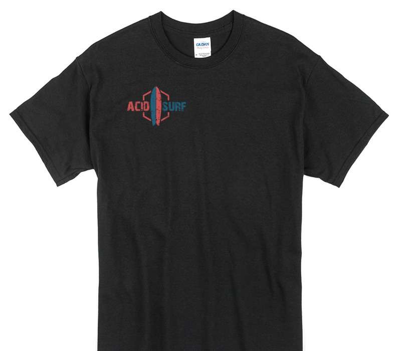 Custom Gildan 100% Cotton Black T-Shirt