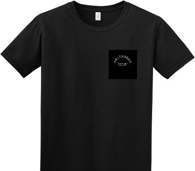 Custom Adult Soft Style 100% Cotton Black T-Shirt