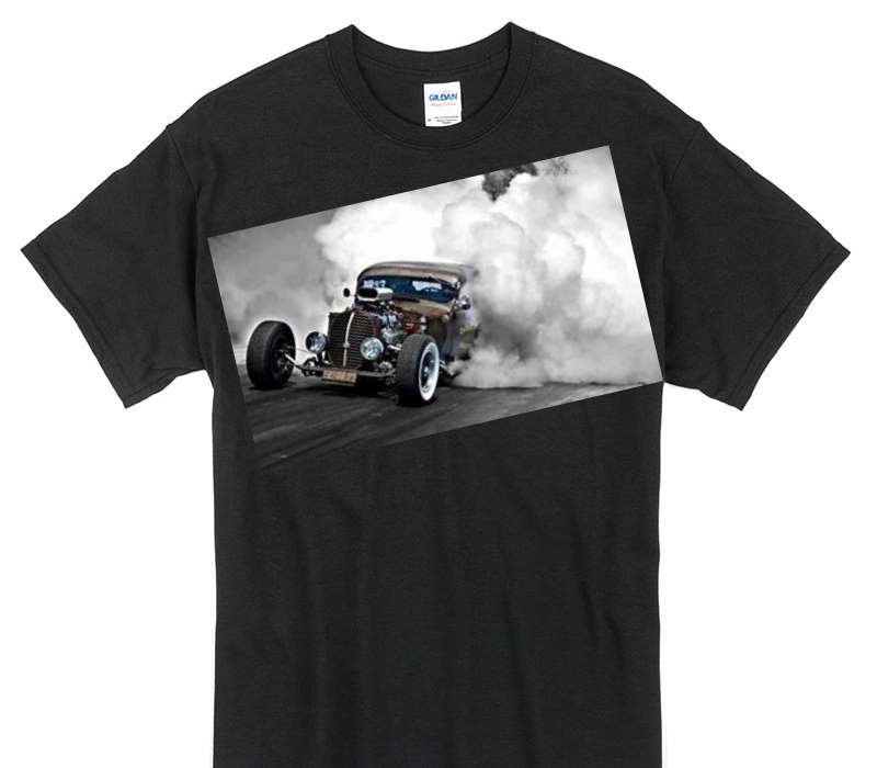 Custom Gildan 100% Cotton Black T-Shirt