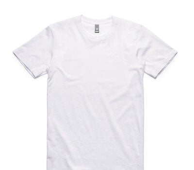 Custom AS Colour 100% Cotton White T-Shirt