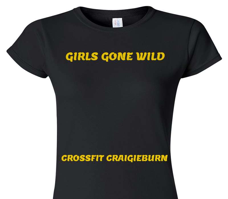 Custom Womens Soft Style 100% Cotton Black T-Shirt