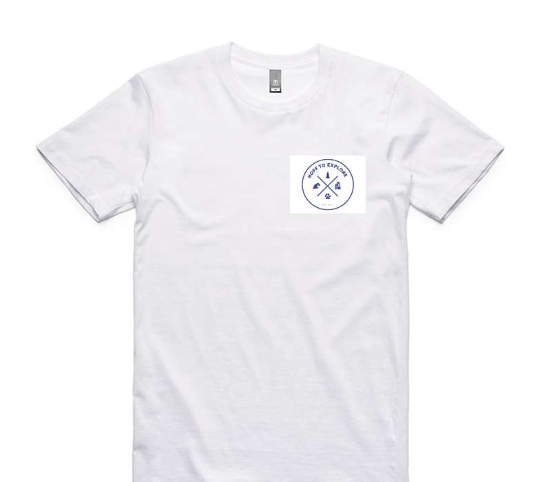Custom AS Colour 100% Cotton White T-Shirt