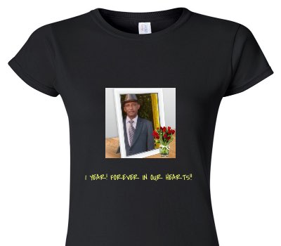 Custom Womens Soft Style 100% Cotton Black T-Shirt