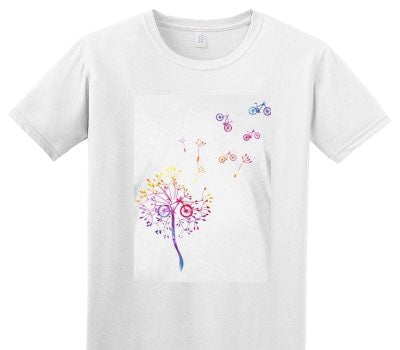 Custom Adult Soft Style 100% Cotton White T-Shirt