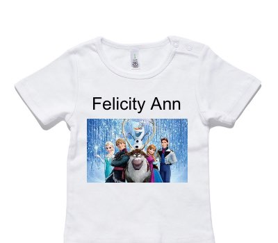 Custom AS Colour White Baby T-Shirt