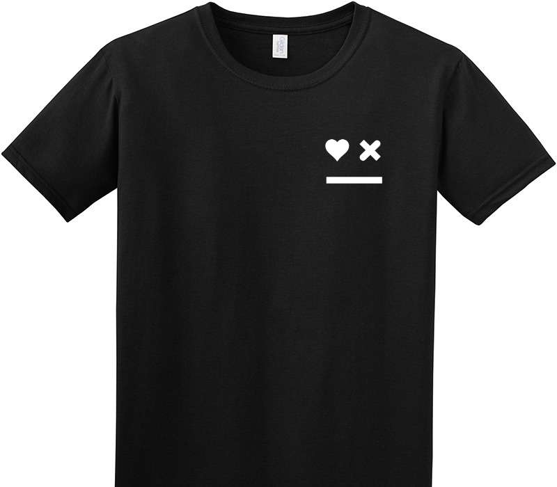 Custom Adult Soft Style 100% Cotton Black T-Shirt