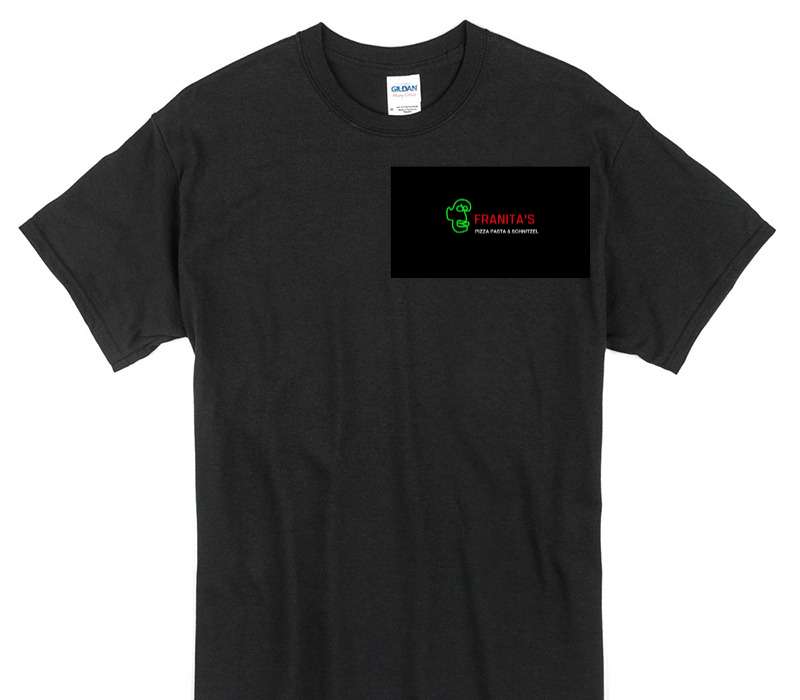 Custom Gildan 100% Cotton Black T-Shirt
