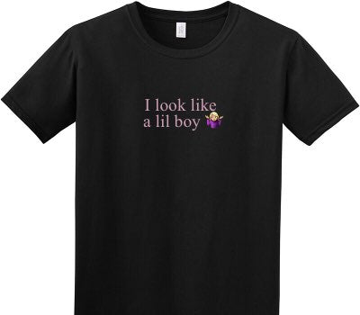 Custom Adult Soft Style 100% Cotton Black T-Shirt