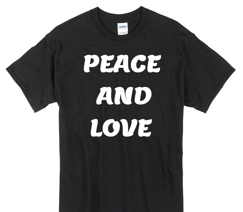 Custom Gildan 100% Cotton Black T-Shirt