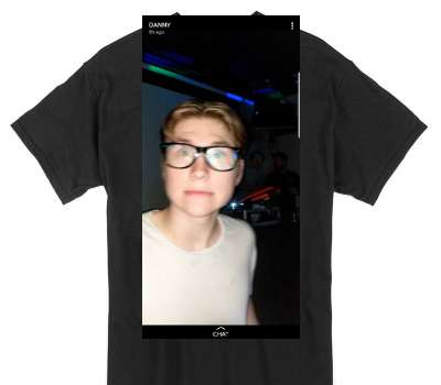 Custom Gildan 100% Cotton Black T-Shirt