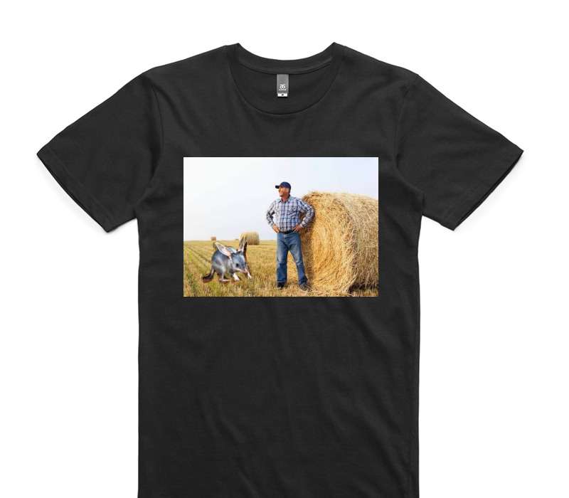 Custom AS Colour 100% Cotton Black T-Shirt