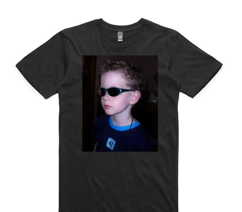 Custom AS Colour 100% Cotton Black T-Shirt