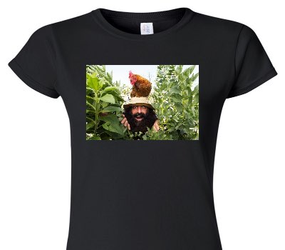 Custom Womens Soft Style 100% Cotton Black T-Shirt