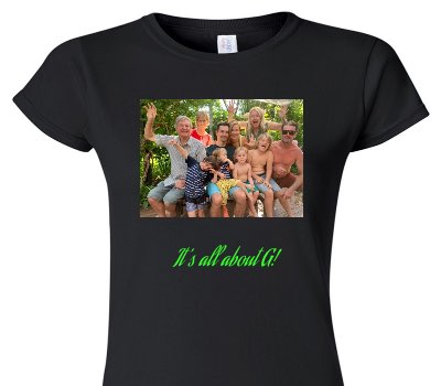 Custom Womens Soft Style 100% Cotton Black T-Shirt