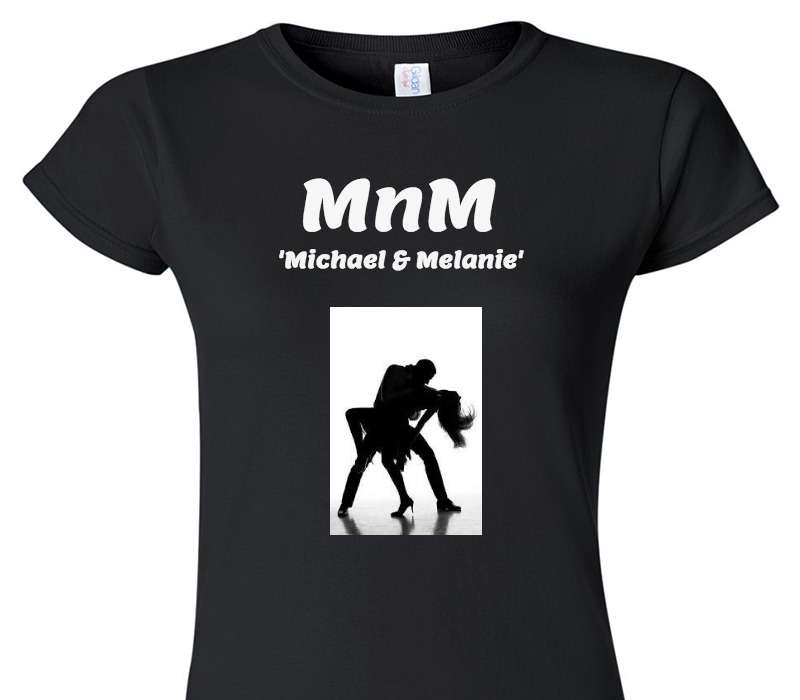 Custom Womens Soft Style 100% Cotton Black T-Shirt