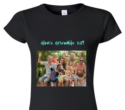 Custom Womens Soft Style 100% Cotton Black T-Shirt