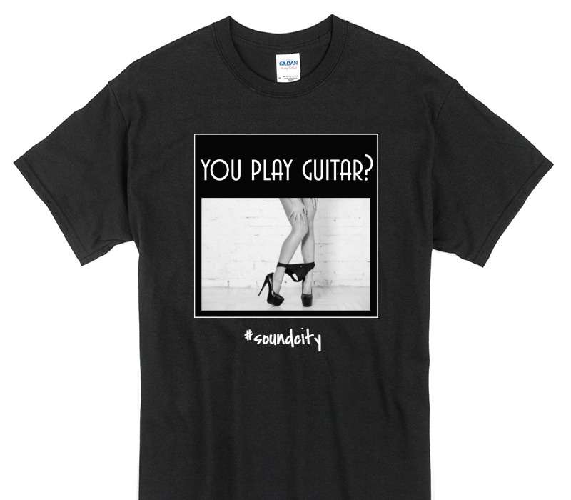 Custom Gildan 100% Cotton Black T-Shirt