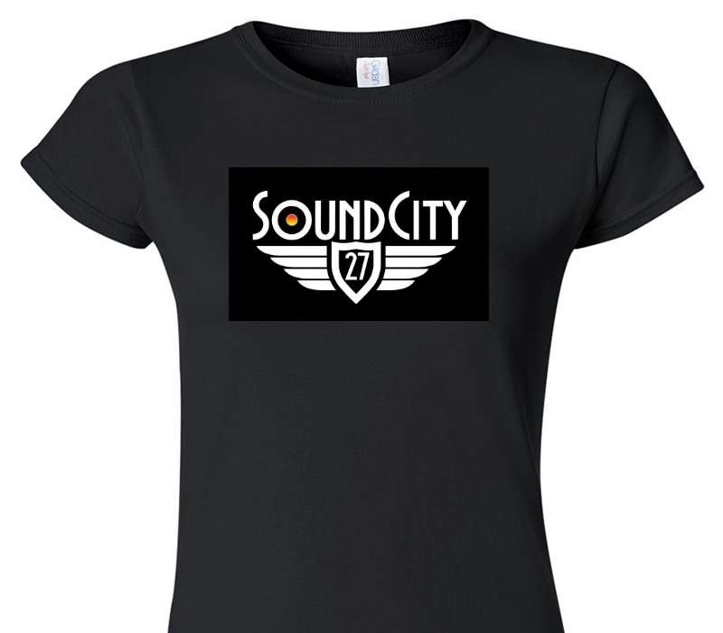Custom Womens Soft Style 100% Cotton Black T-Shirt