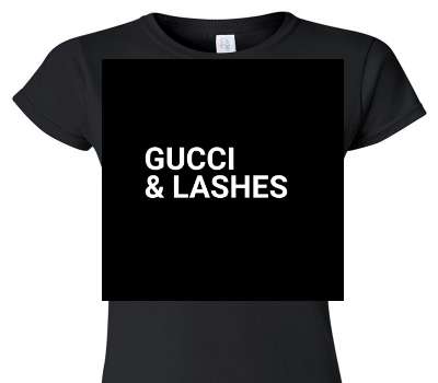 Custom Womens Soft Style 100% Cotton Black T-Shirt