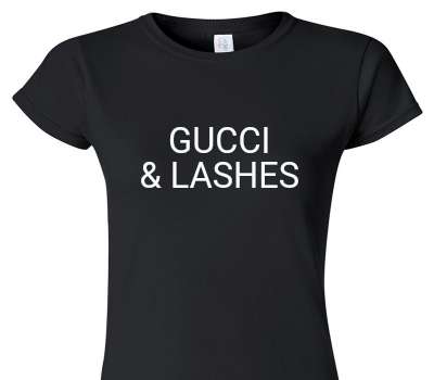 Custom Womens Soft Style 100% Cotton Black T-Shirt