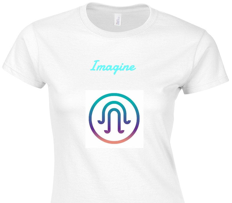 Custom Womens Soft Style 100% Cotton White T-Shirt