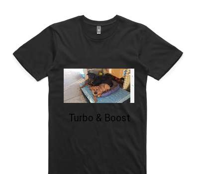 Custom AS Colour 100% Cotton Black T-Shirt