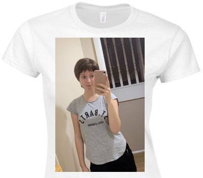 Custom Womens Soft Style 100% Cotton White T-Shirt