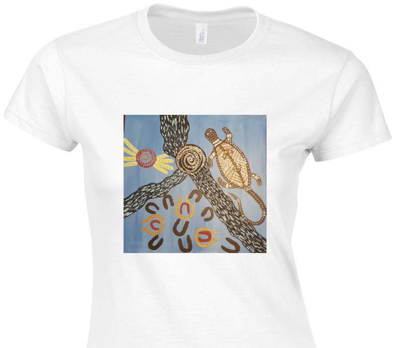 Custom Womens Soft Style 100% Cotton White T-Shirt