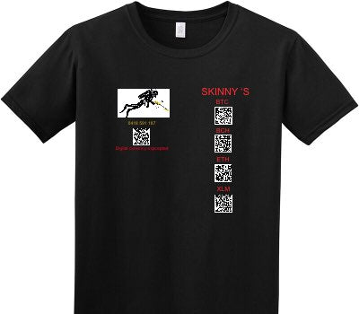 Custom Adult Soft Style 100% Cotton Black T-Shirt