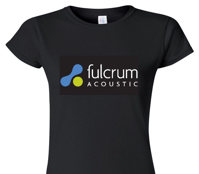 Custom Womens Soft Style 100% Cotton Black T-Shirt