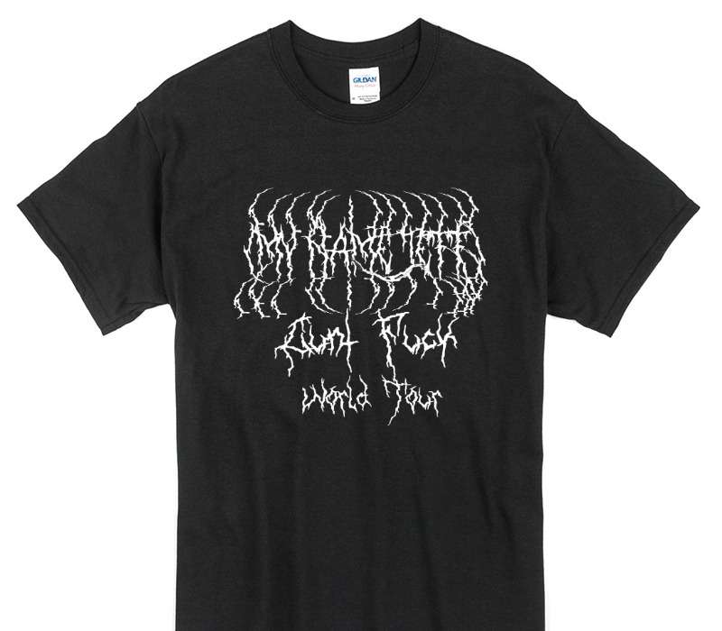Custom Gildan 100% Cotton Black T-Shirt
