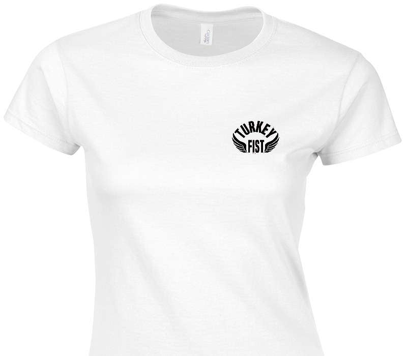 Custom Womens Soft Style 100% Cotton White T-Shirt