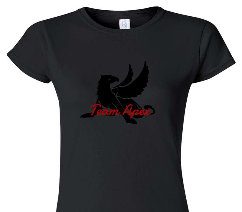 Custom Womens Soft Style 100% Cotton Black T-Shirt