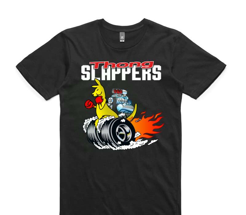 Custom AS Colour 100% Cotton Black T-Shirt
