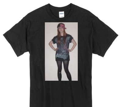 Custom Gildan 100% Cotton Black T-Shirt