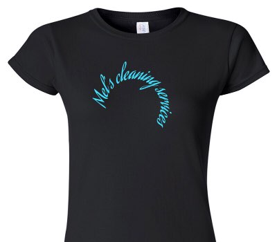 Custom Womens Soft Style 100% Cotton Black T-Shirt