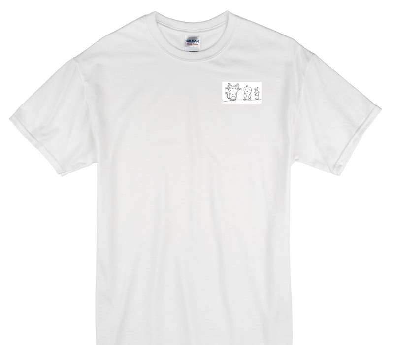 Custom Gildan 100% Cotton White T-Shirt